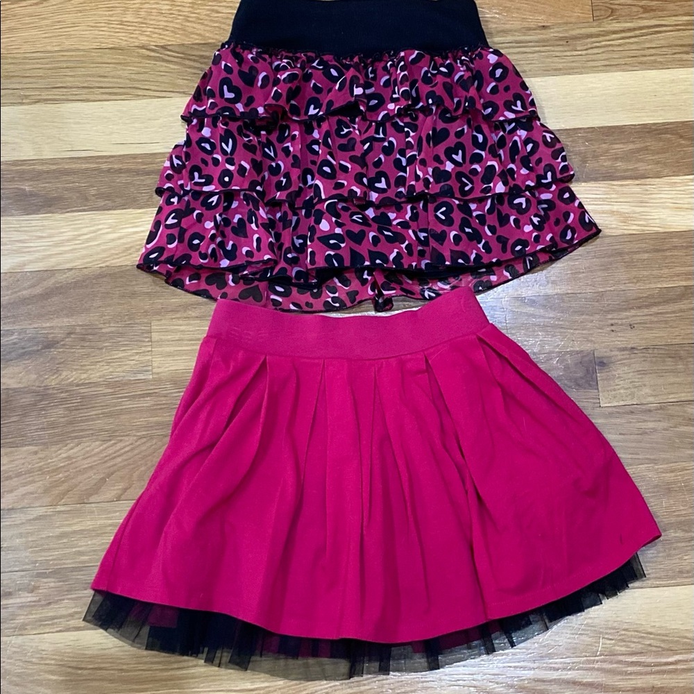 Girls Size 7 Pink Skirt Set